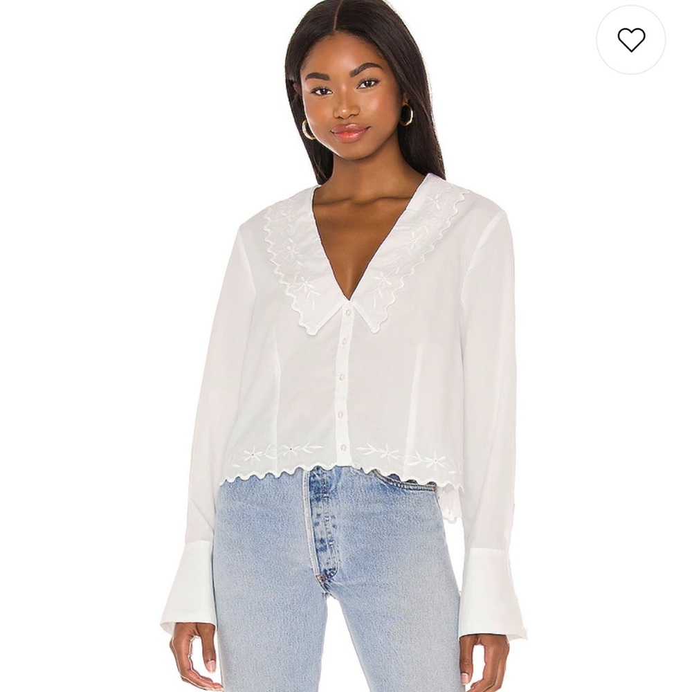 Free People Janie Button Down Top